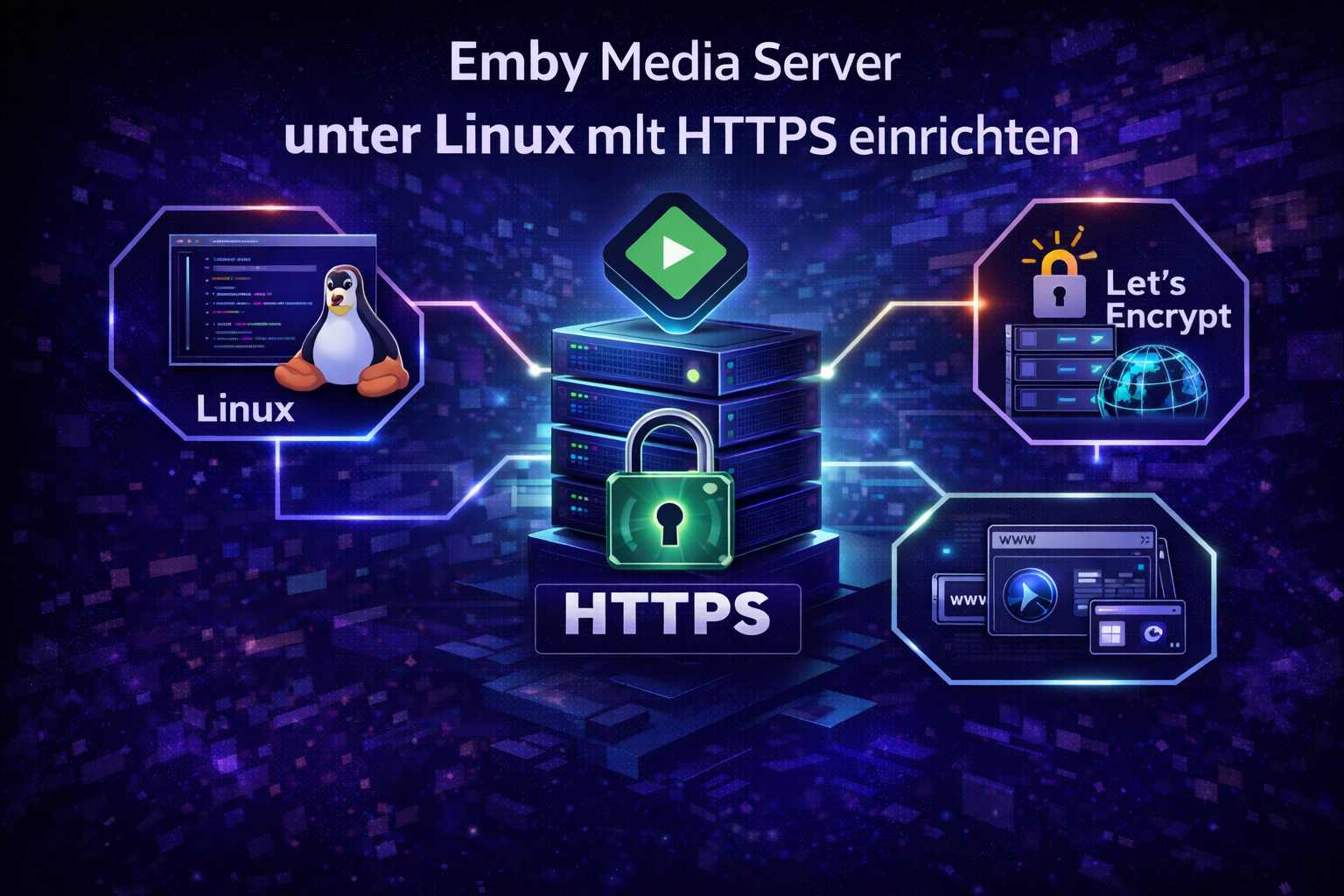 Emby Media Server unter Linux mit HTTPS einrichten